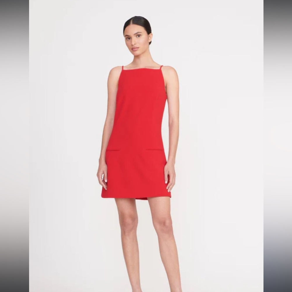 STAUD Rhythm Dress Red - size 4